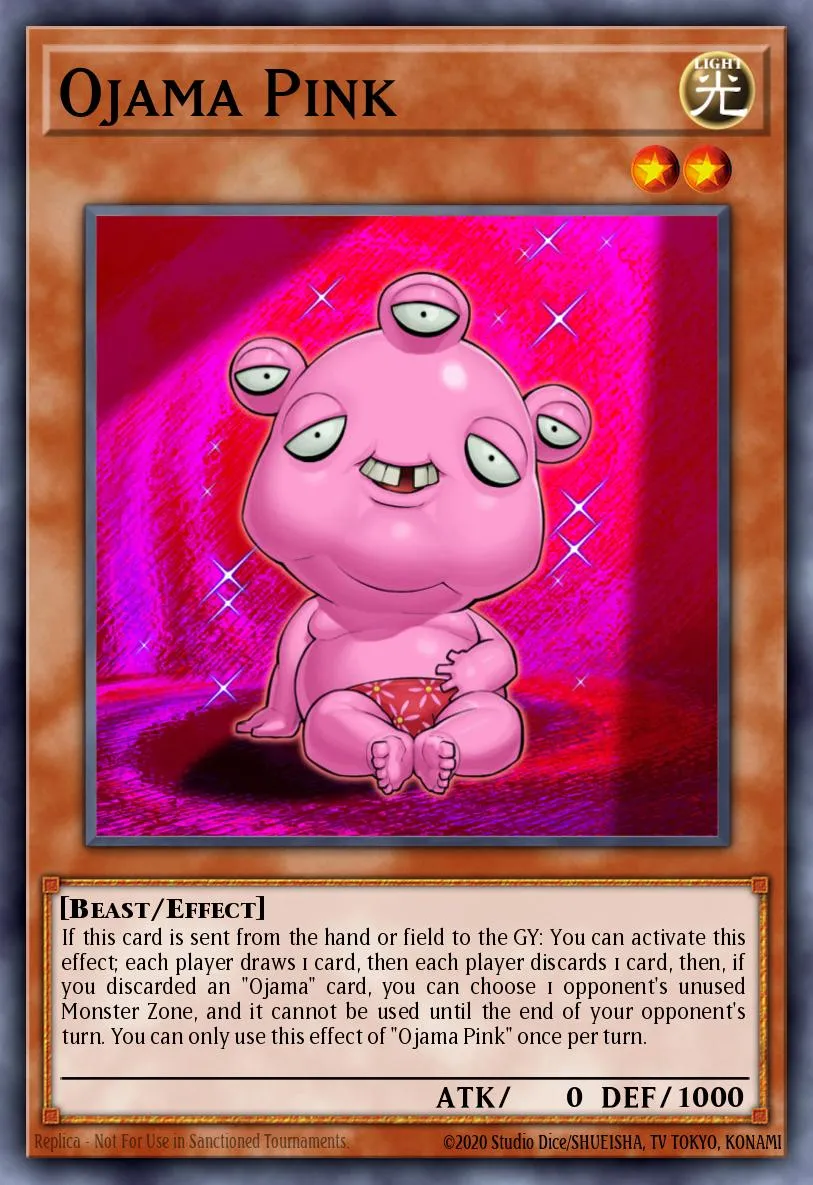 Ojama Pink · Blazing Vortex Premiere! promotional card 42517468/1