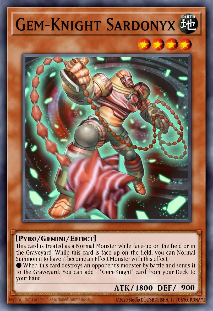 Gem-Knight Sardonyx · Duel Terminal 7b 43114901/49