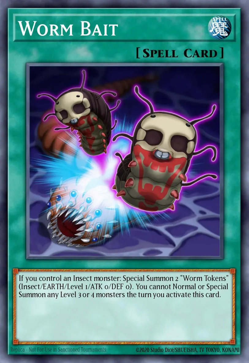 Worm Bait · Yu-Gi-Oh! 5D's Tag Force 4 promotional cards 43140791/3