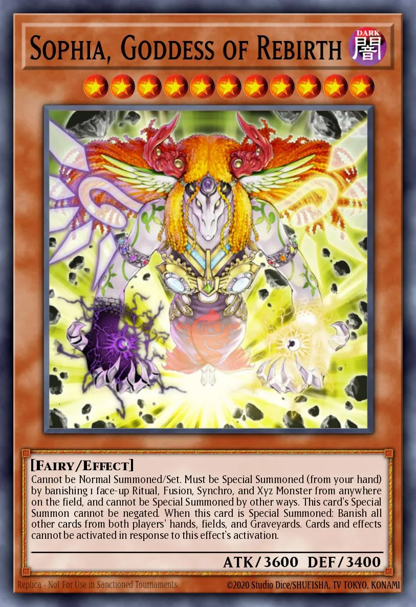 Sophia, Goddess of Rebirth · Duel Terminal 7b 4335427/49