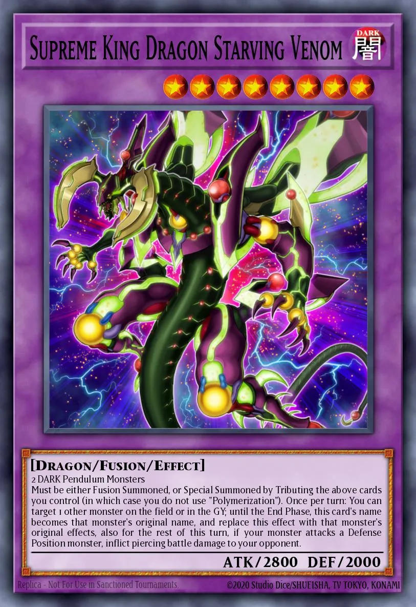 Supreme King Dragon Starving Venom · Code of the Duelist Special Edition 43387895/4