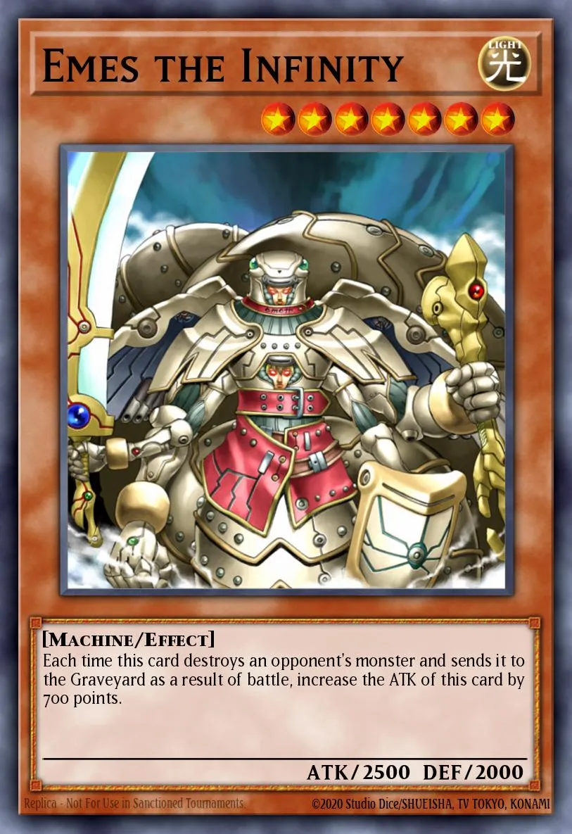 Emes the Infinity · Yu-Gi-Oh! Destiny Board Traveler promotional cards 43580269/3