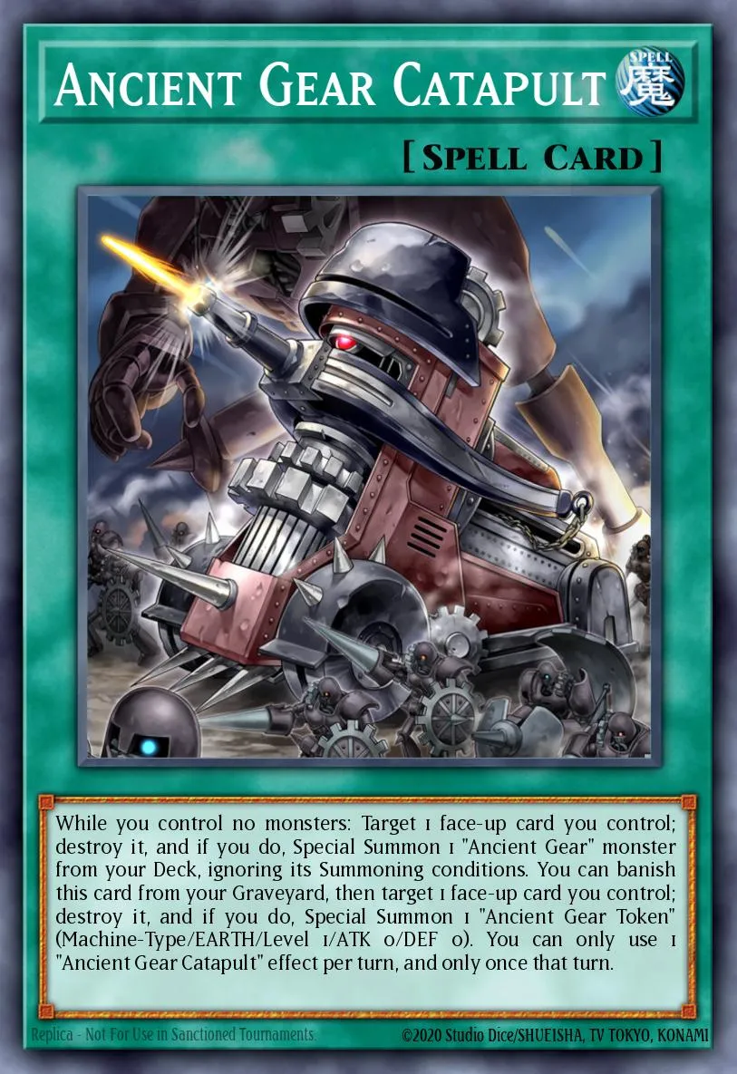 Ancient Gear Catapult · Machine Reactor Structure Deck 44052074/40