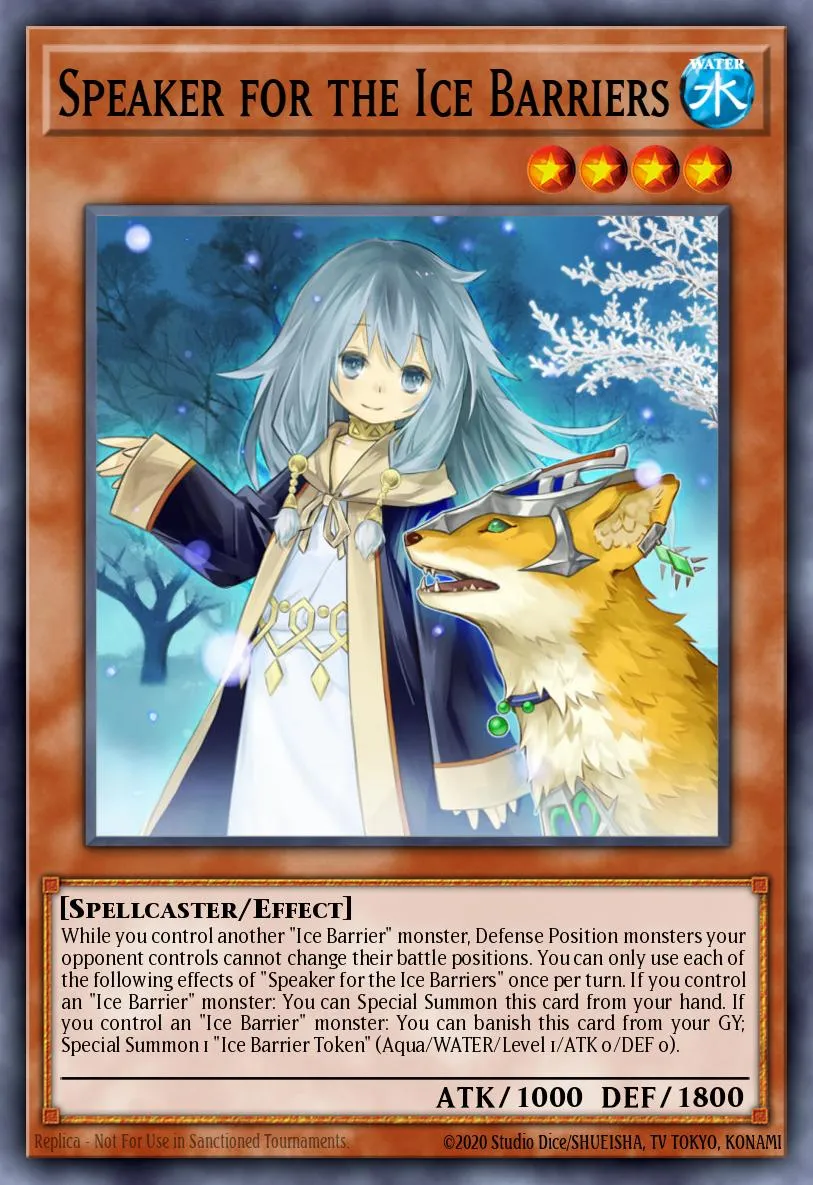 Speaker for the Ice Barriers · Structure Deck: Freezing Chains 44308317/46