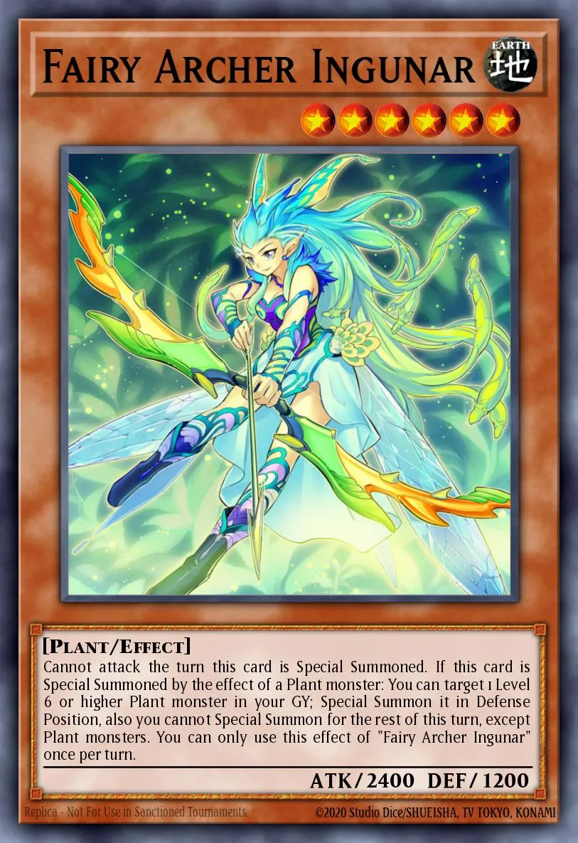 Fairy Archer Ingunar · Blazing Vortex Premiere! promotional card 44451698/1