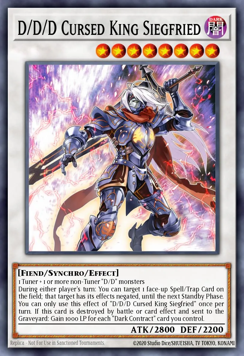 D/D/D Cursed King Siegfried · Pendulum Domination Structure Deck 44852429/43