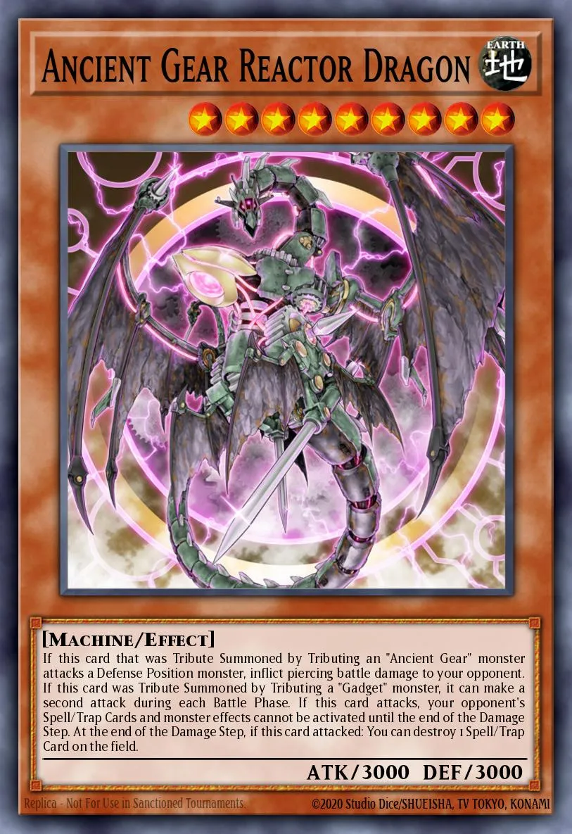 Ancient Gear Reactor Dragon · Machine Reactor Structure Deck 44874522/40