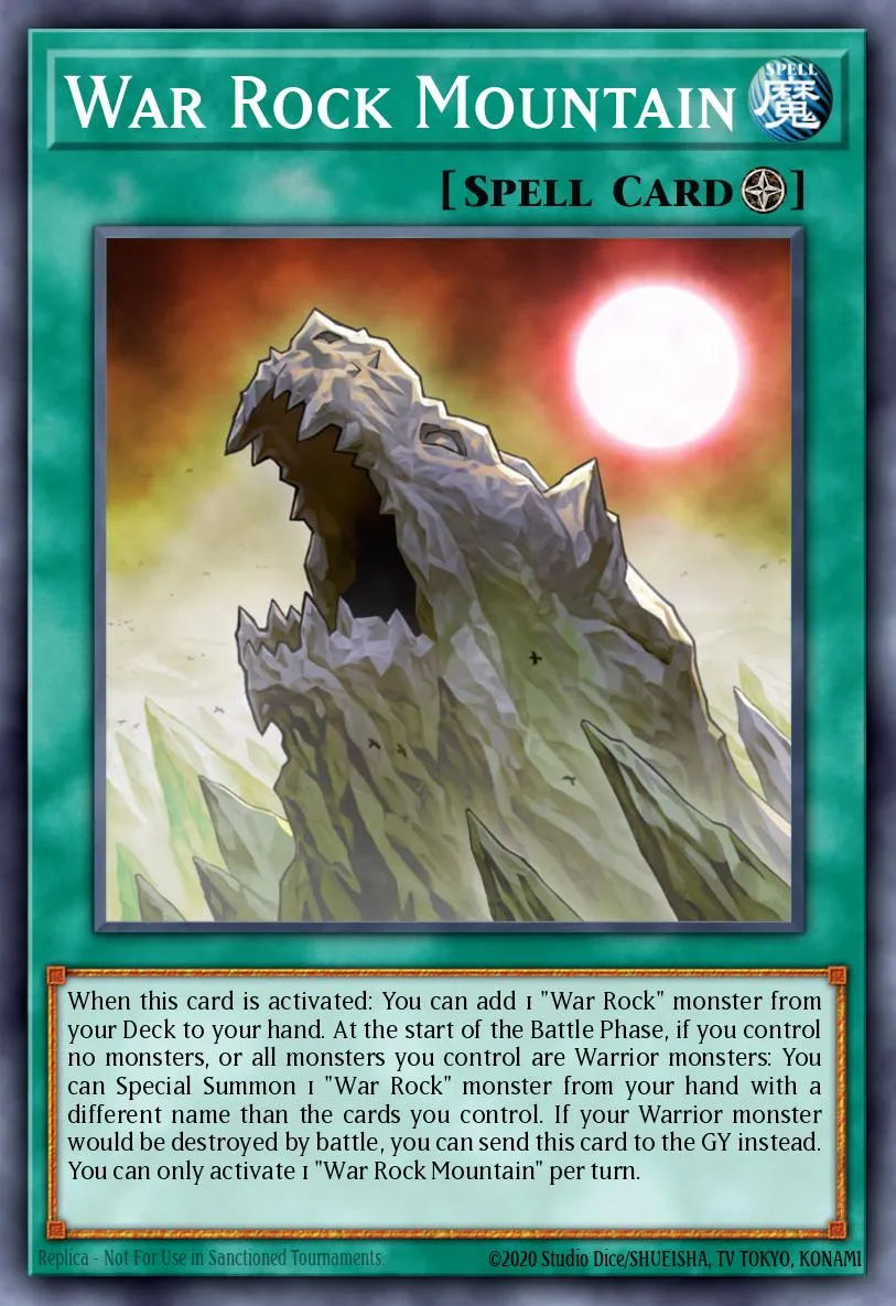 War Rock Mountain · Blazing Vortex Premiere! promotional card 45943516/1