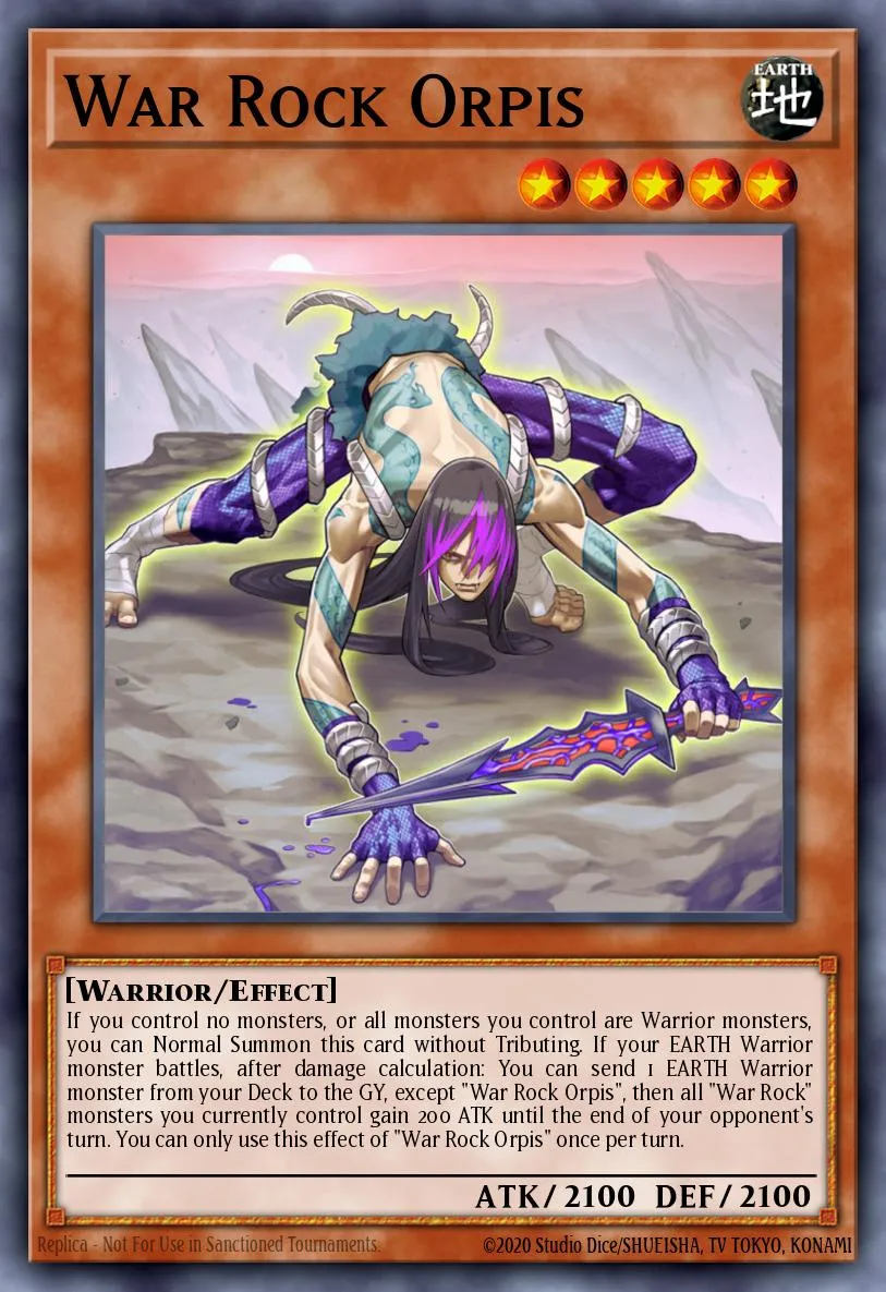 War Rock Orpis · Blazing Vortex Premiere! promotional card 46169154/1
