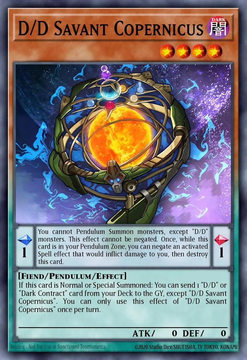 D/D Savant Copernicus · Pendulum Domination Structure Deck 46796664/43