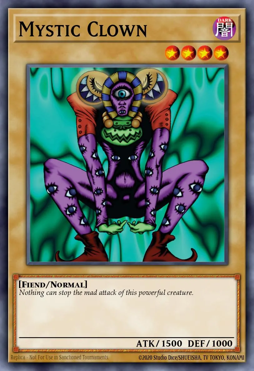 Mystic Clown · Summoned Skull Sample promotional card 47060154/1