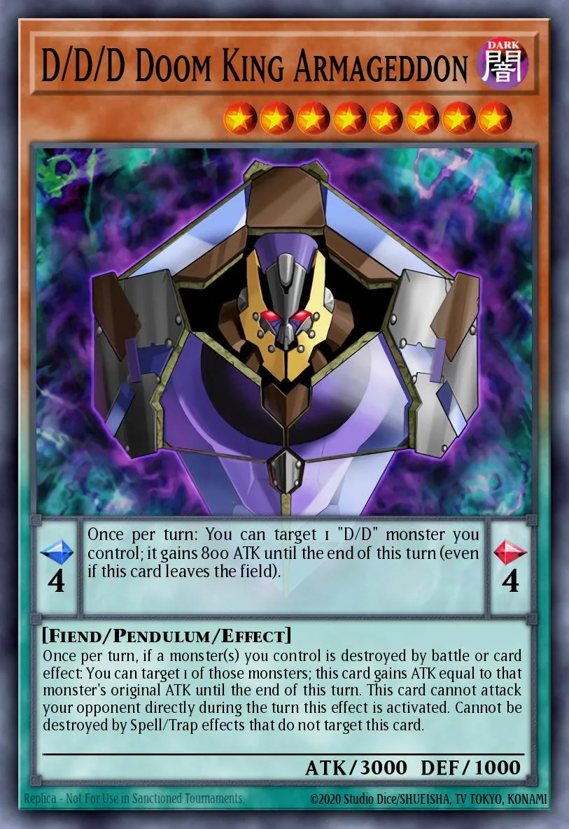 D/D/D Doom King Armageddon · Pendulum Domination Structure Deck 47198668/43