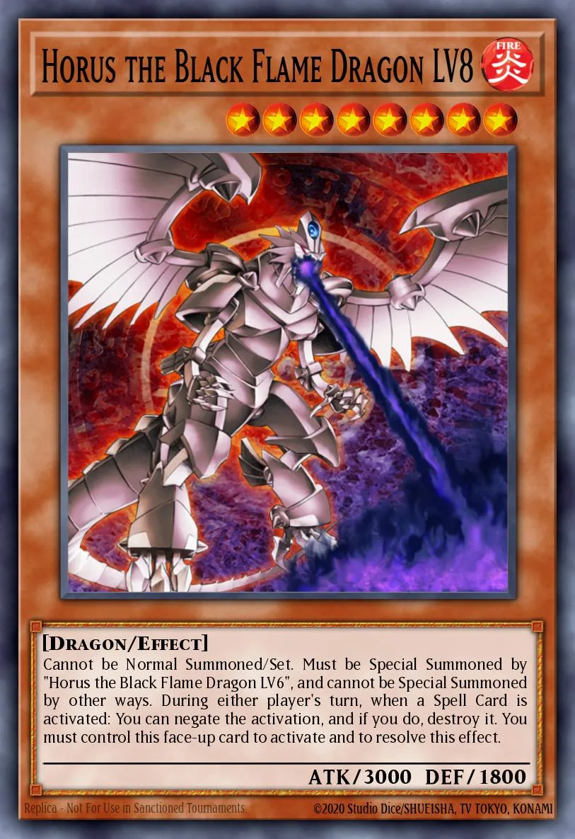 Horus the Black Flame Dragon LV8 · Soul of the Duelist 48229808/60