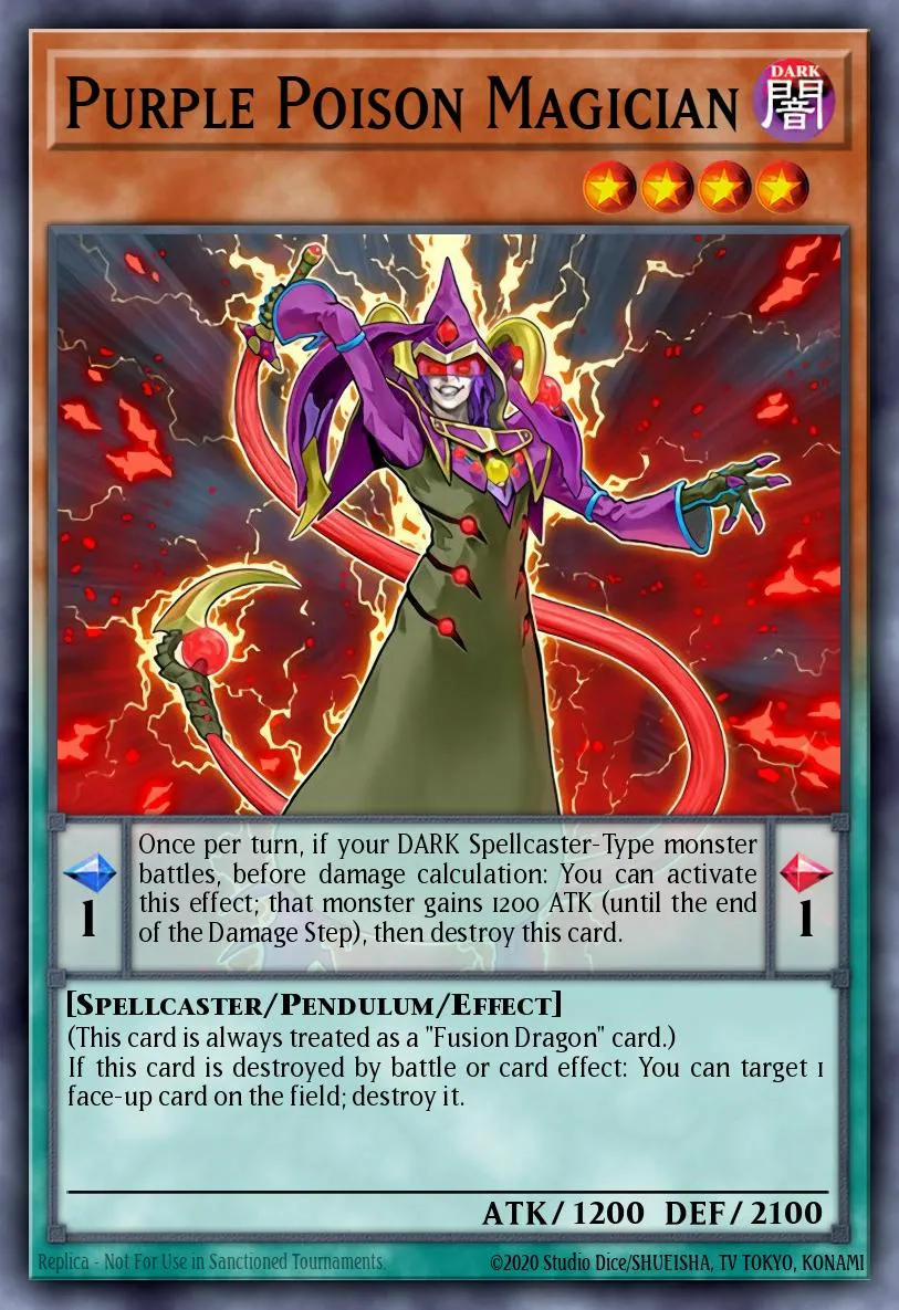 Purple Poison Magician · Pendulum Evolution 48461764/60