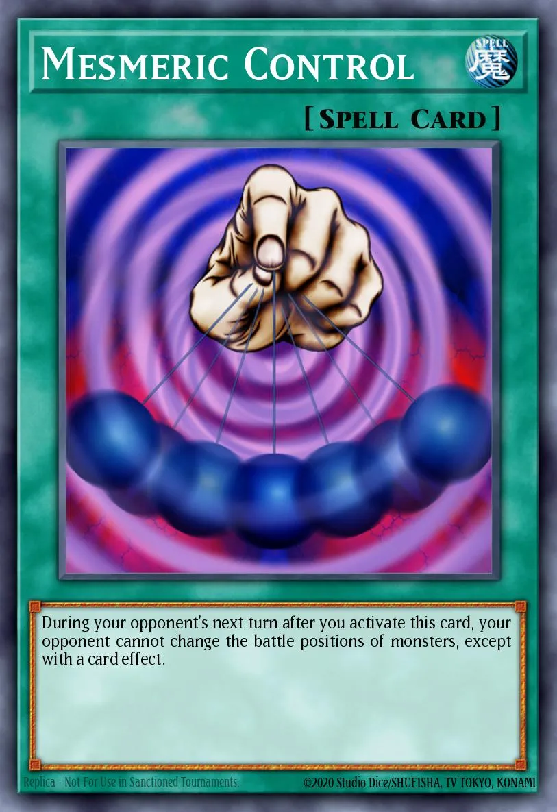 Mesmeric Control · Yu-Gi-Oh! The Dawn of Destiny promotional cards 48642904/5