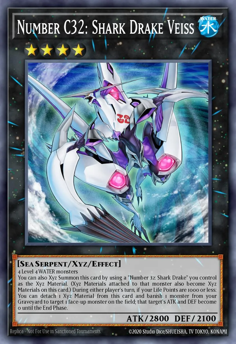 Number C32: Shark Drake Veiss · Abyss Rising: Special Edition 49221191/2