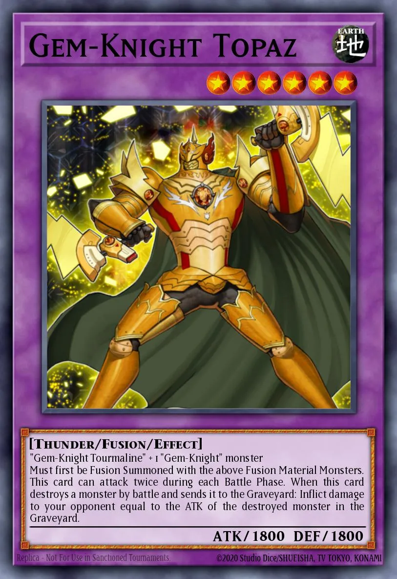 Gem-Knight Topaz · Duel Terminal 5b 49597193/50