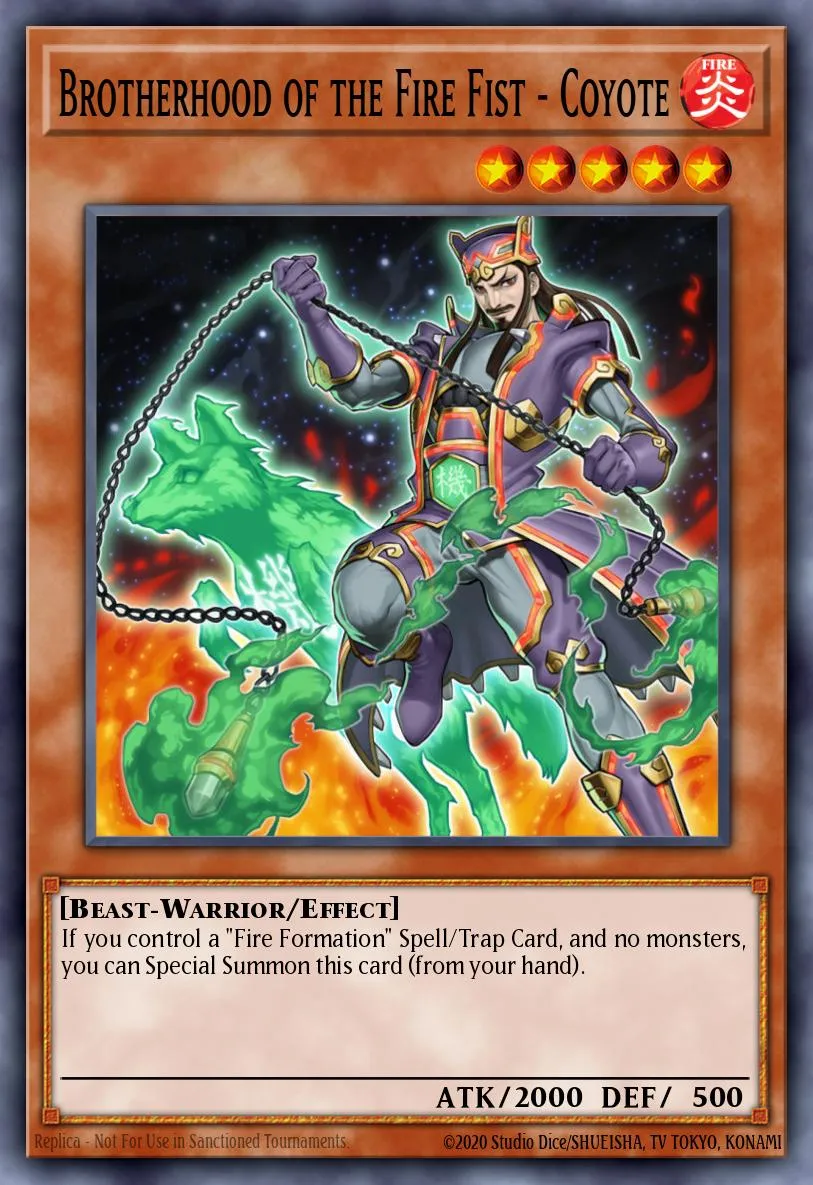 Brotherhood of the Fire Fist - Coyote · Lord of the Tachyon Galaxy Sneak Peek Participation Card 49785720/1