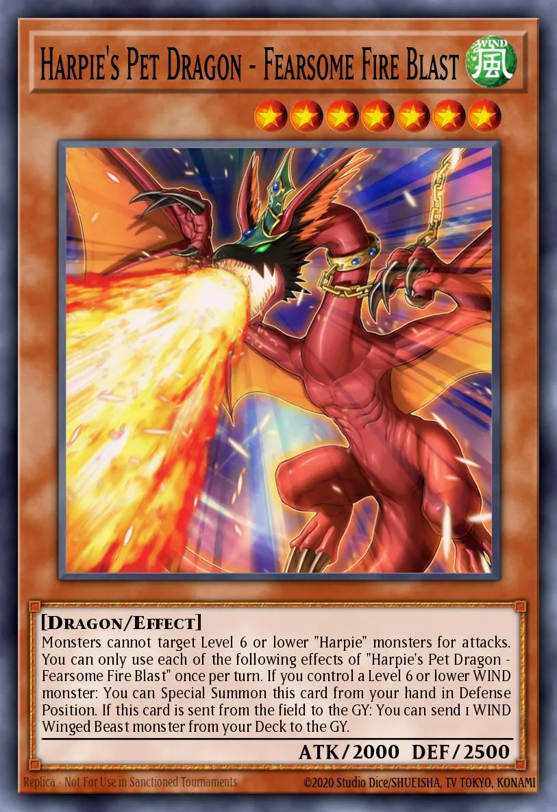 Harpie's Pet Dragon - Fearsome Fire Blast · Legendary Duelists: Season 3 4991081/138