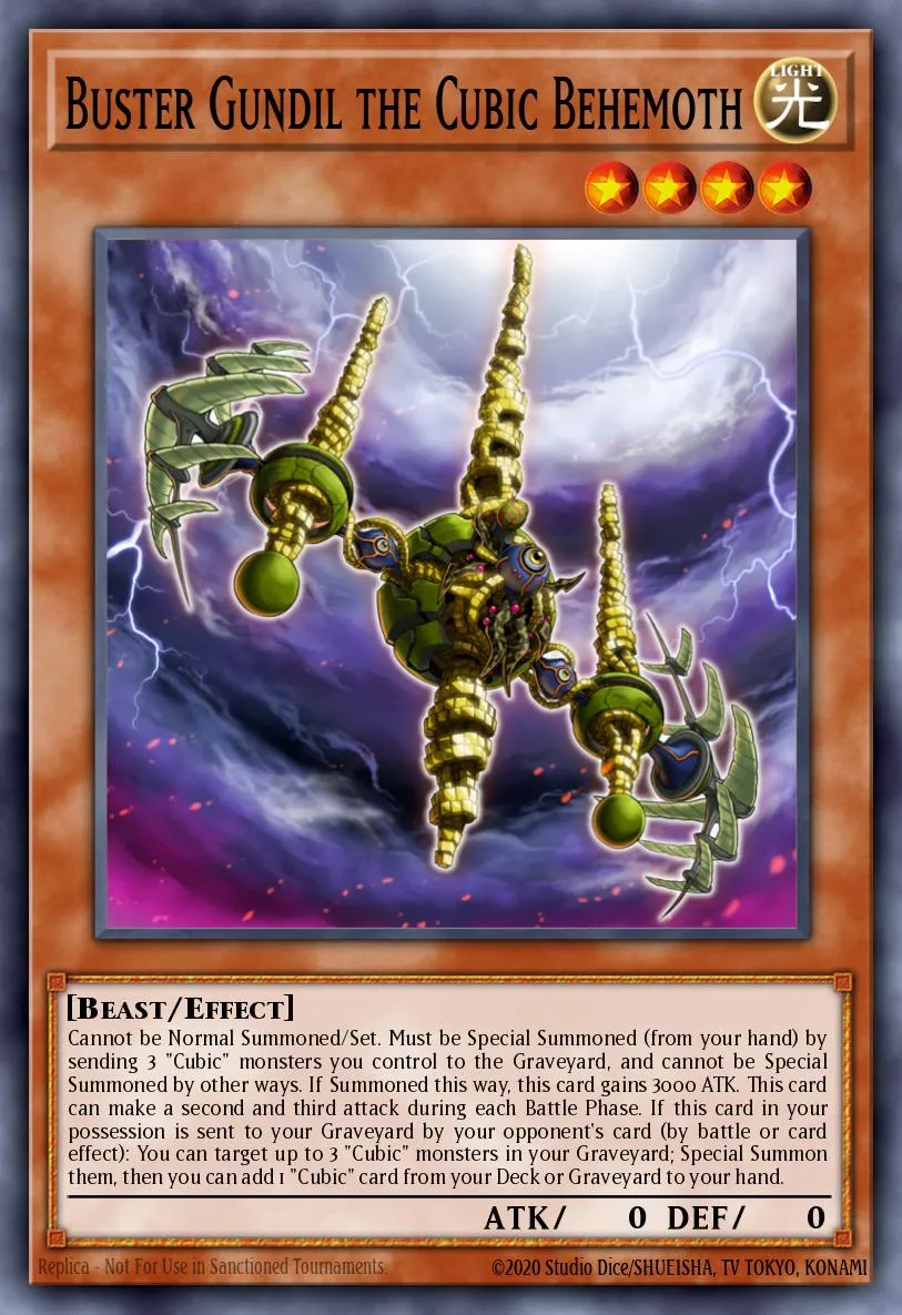 Buster Gundil the Cubic Behemoth · Yu-Gi-Oh! The Dark Side of Dimensions Movie Pack: Gold Edition 4998619/61