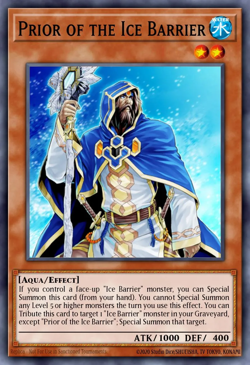 Prior of the Ice Barrier · Photon Shockwave Sneak Peek Participation Card 50088247/1