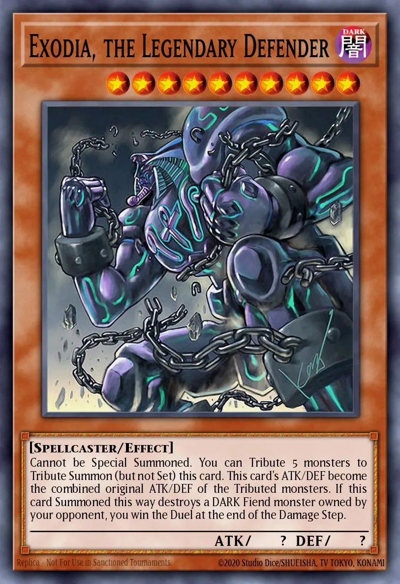 Exodia, the Legendary Defender · 2019 Gold Sarcophagus Tin 5008836/14