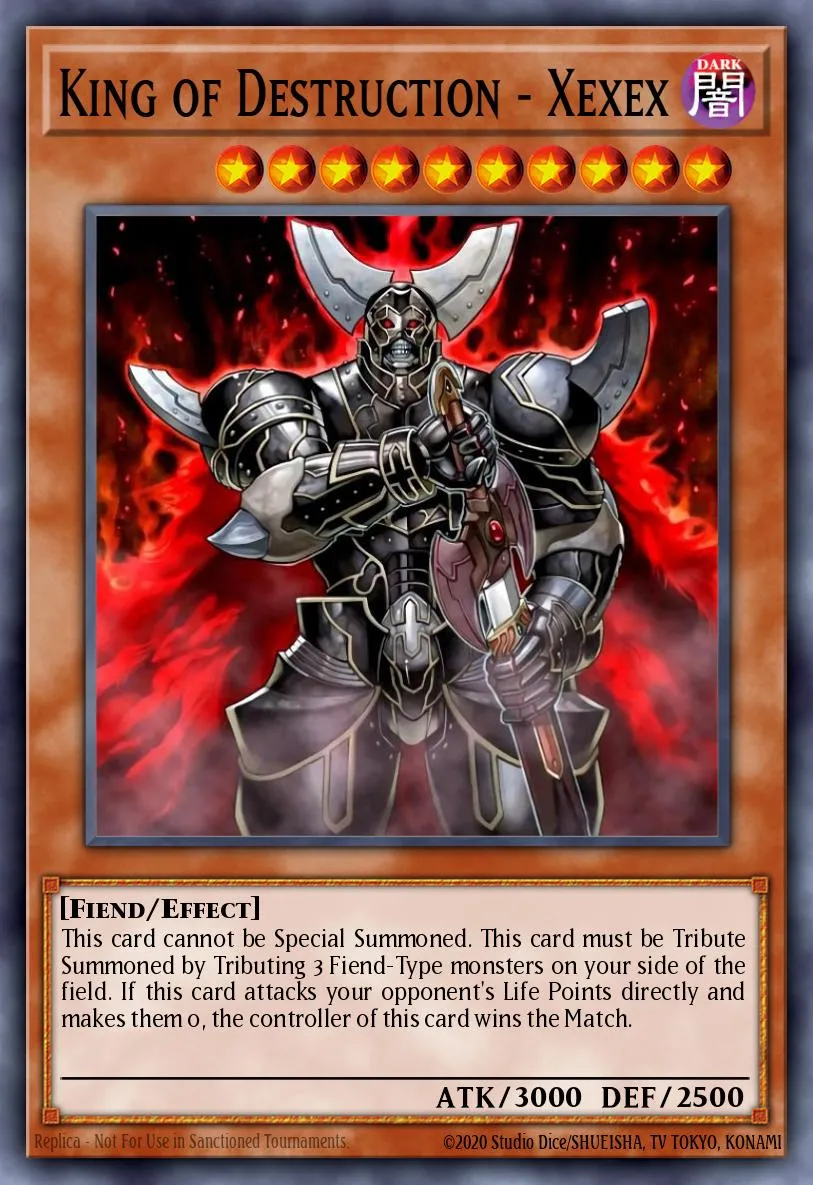 King of Destruction - Xexex · Yu-Gi-Oh! World Championship 2005 prize cards 501000002/2