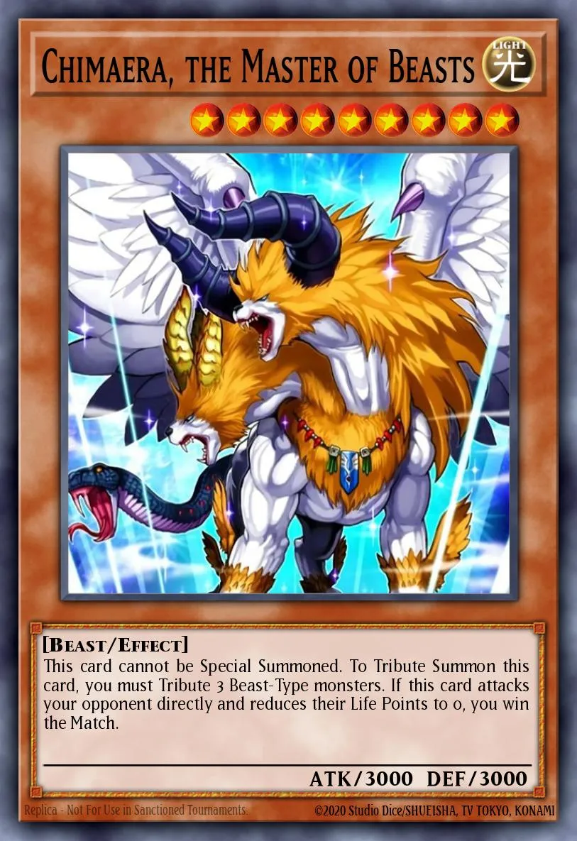 Chimaera, the Master of Beasts · Yu-Gi-Oh! World Championship 2007 prize cards 501000006/3