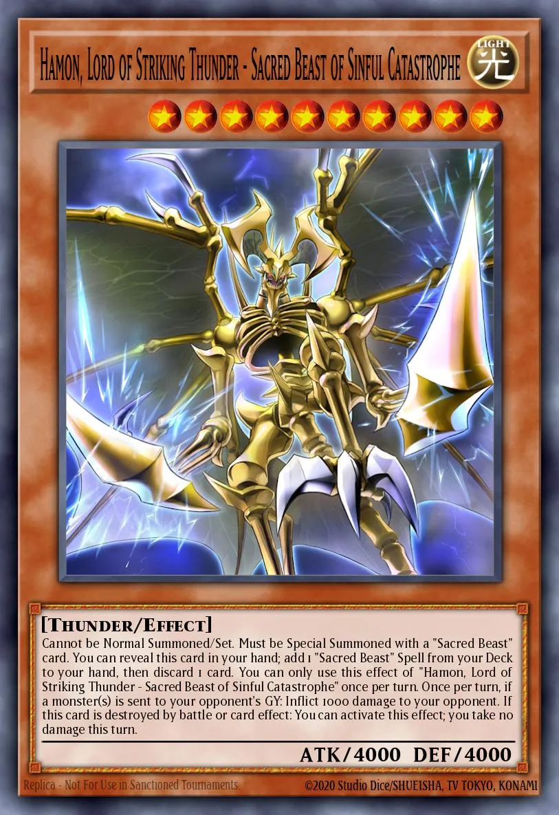 Hamon, Lord of Striking Thunder - Sacred Beast of Sinful Catastrophe · Yu-Gi-Oh (No Set) 50251045