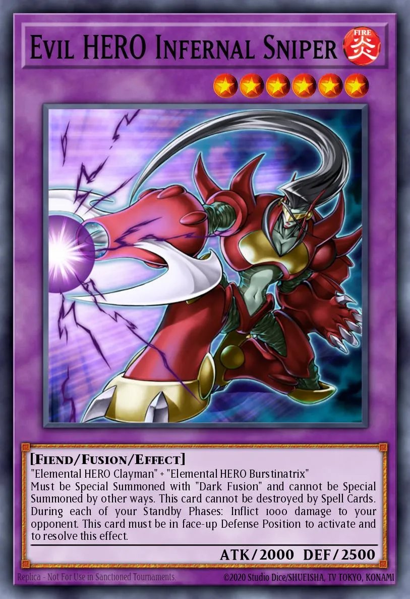 Evil HERO Infernal Sniper · Duelist Pack: Jaden Yuki 3 50282757/25