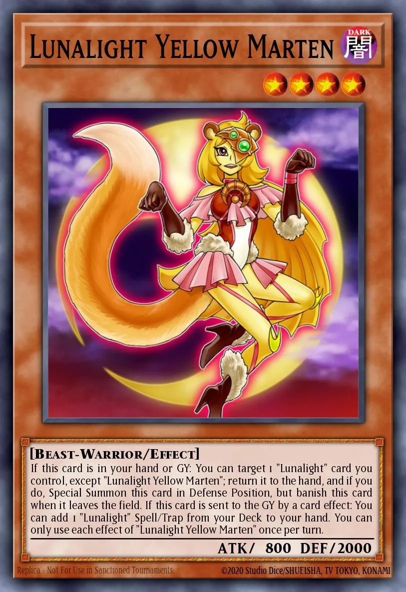 Lunalight Yellow Marten · Legendary Duelists: Sisters of the Rose 50546208/56