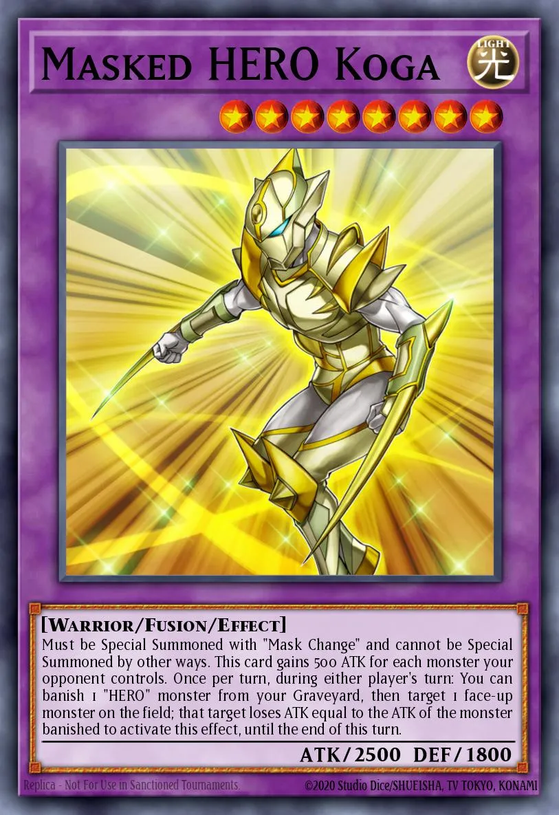 Masked HERO Koga · HERO Strike Structure Deck 50608164/45