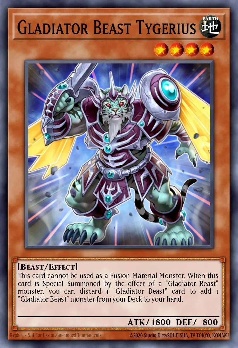 Gladiator Beast Tygerius · Extreme Victory Sneak Peek Participation Card 50893987/1