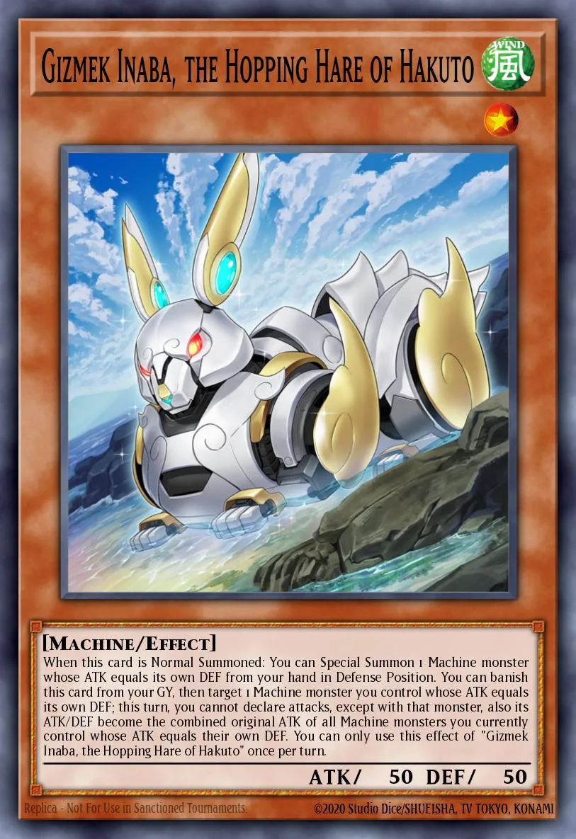 Gizmek Inaba, the Hopping Hare of Hakuto · Dawn of Majesty Premiere! promotional card 50901852/1