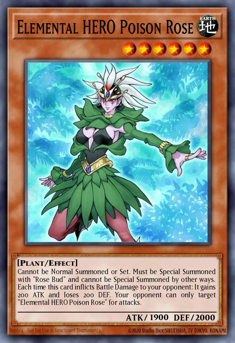 Elemental HERO Poison Rose · Premium Pack 2 (TCG) 51085303/20