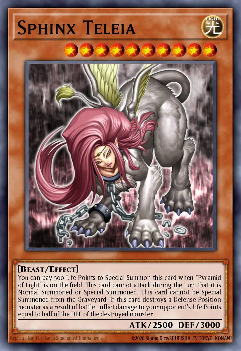 Sphinx Teleia · Kids WB Duel of Destiny promotional card 51402177/1
