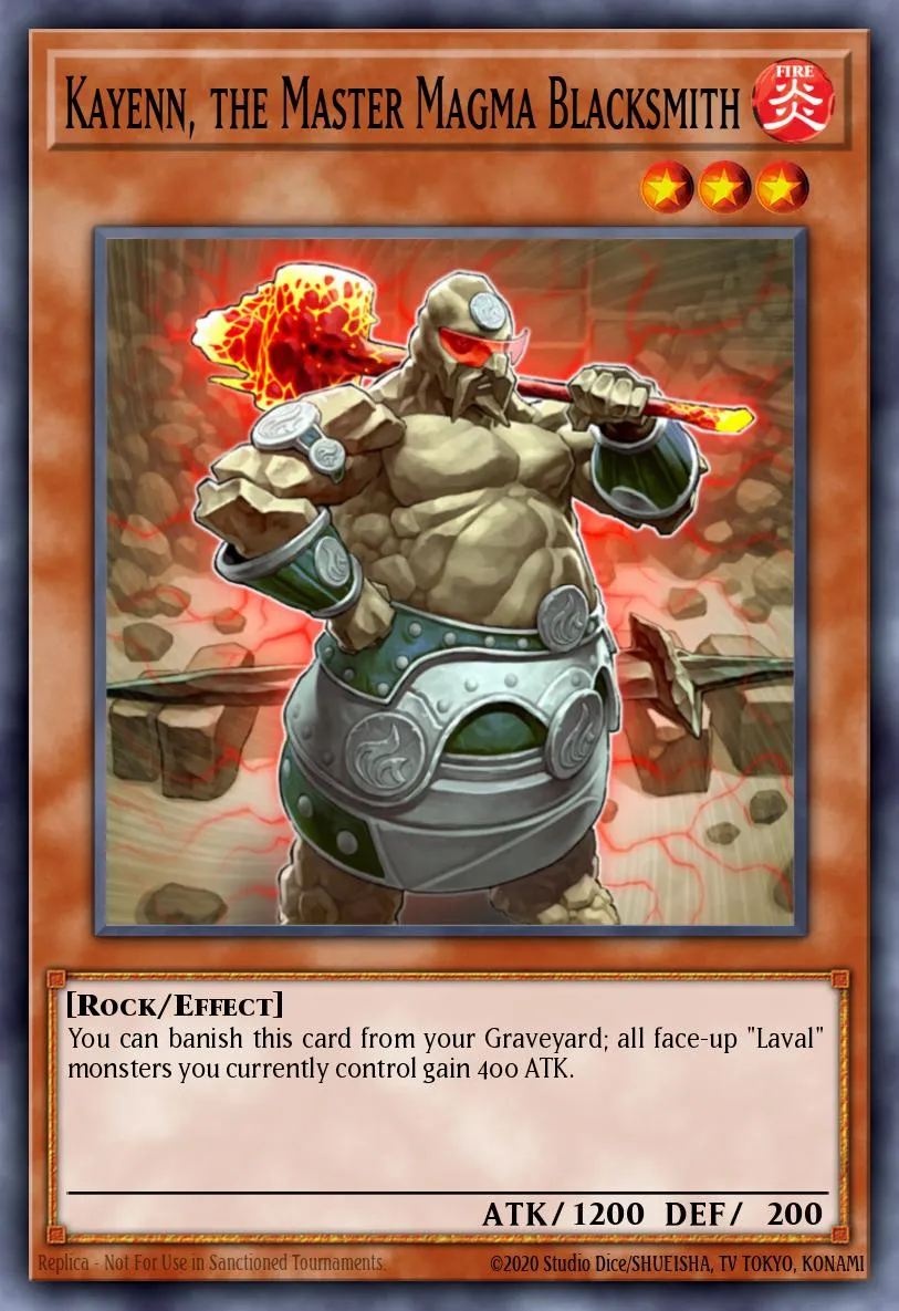 Kayenn, the Master Magma Blacksmith · Duel Terminal 5b 51554871/50