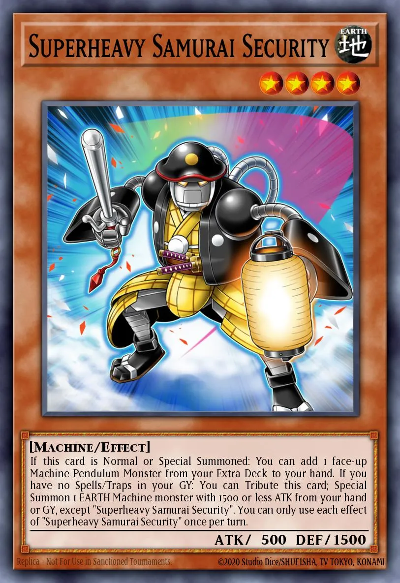 Superheavy Samurai Security · Duelist Nexus 5182107/99