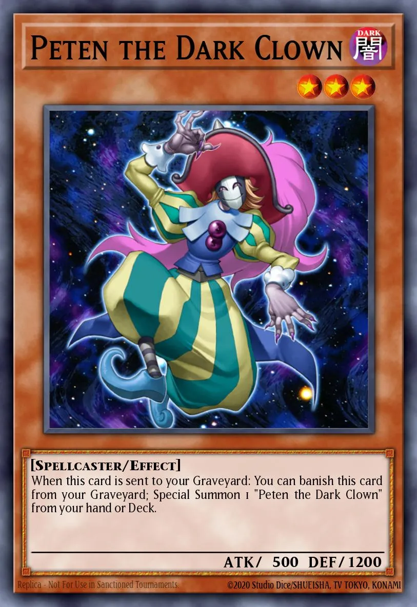 Peten the Dark Clown · Kids WB Duel of Destiny promotional card 52624755/1