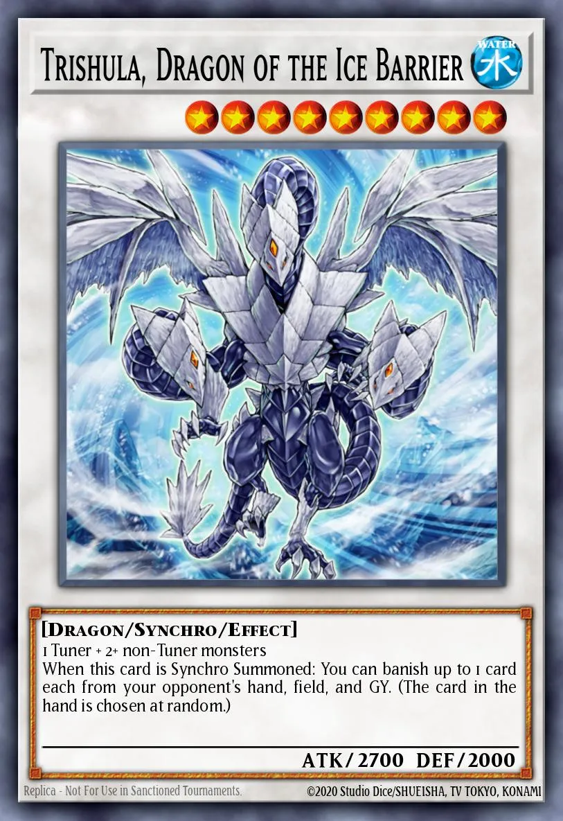 Trishula, Dragon of the Ice Barrier · Duel Terminal 4 52687916/100