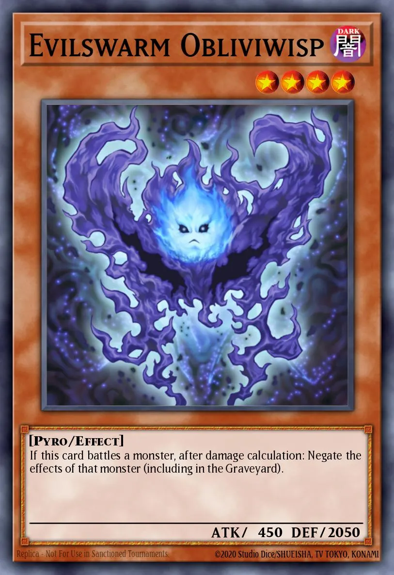 Evilswarm Obliviwisp · Duel Terminal 7b 5284653/49