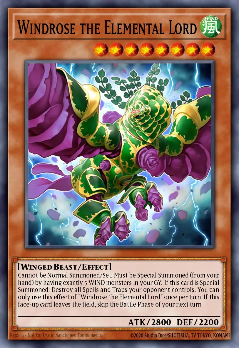 Windrose the Elemental Lord · Lord of the Tachyon Galaxy Sneak Peek Participation Card 53027855/1