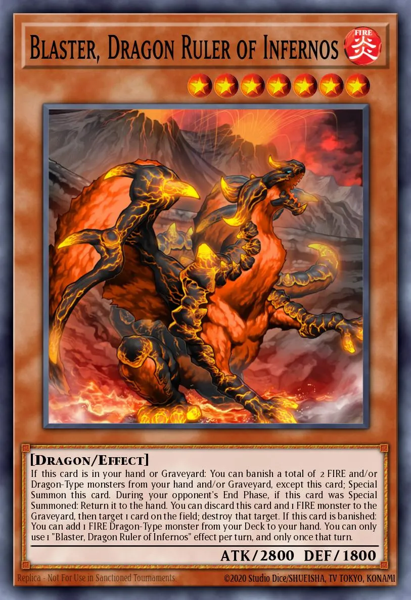 Blaster, Dragon Ruler of Infernos · Lord of the Tachyon Galaxy Sneak Peek Participation Card 53804307/1