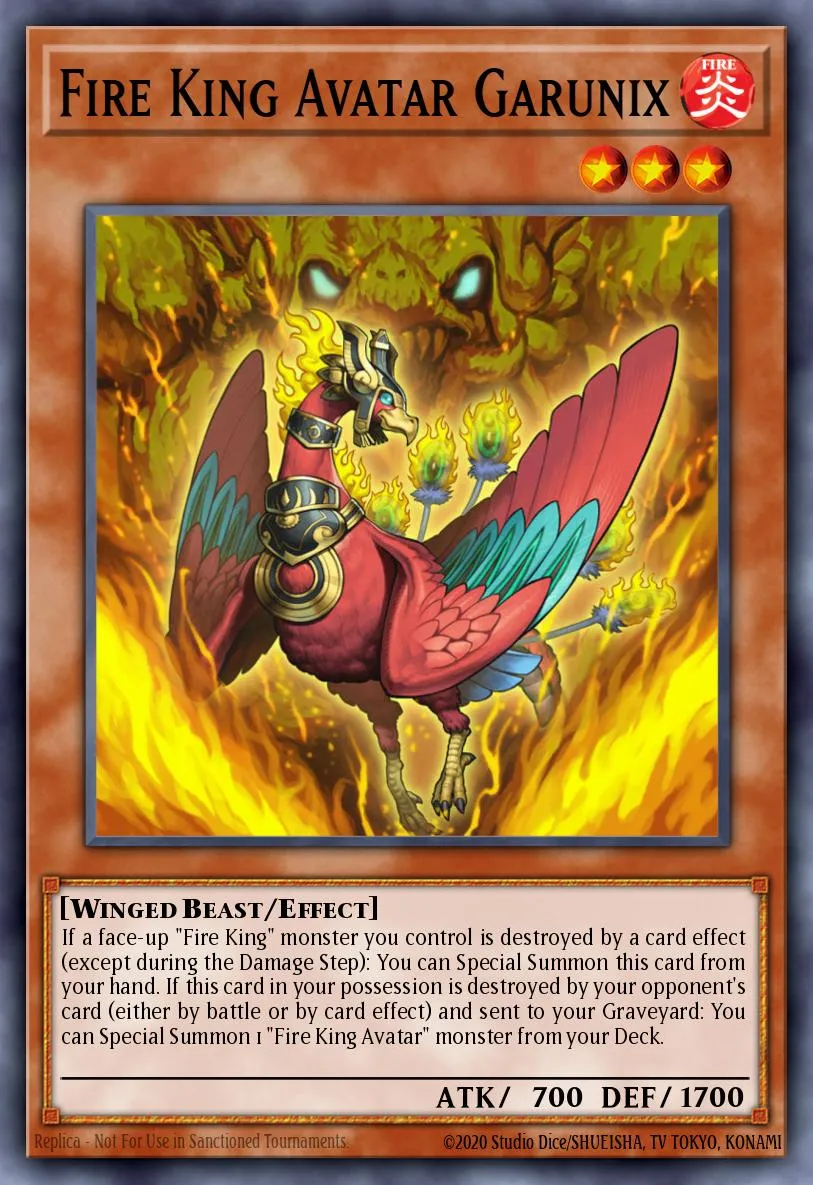 Fire King Avatar Garunix · Lord of the Tachyon Galaxy Sneak Peek Participation Card 54149433/1