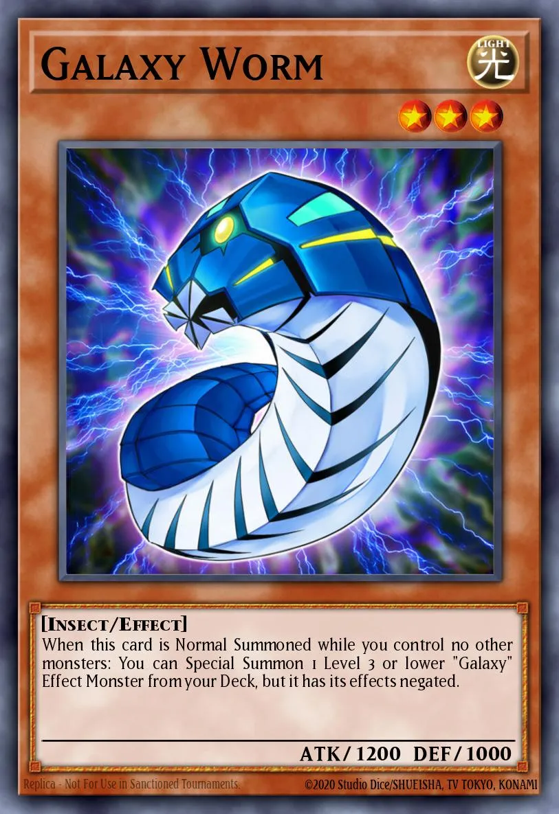 Galaxy Worm · Code of the Duelist Special Edition 54507222/4