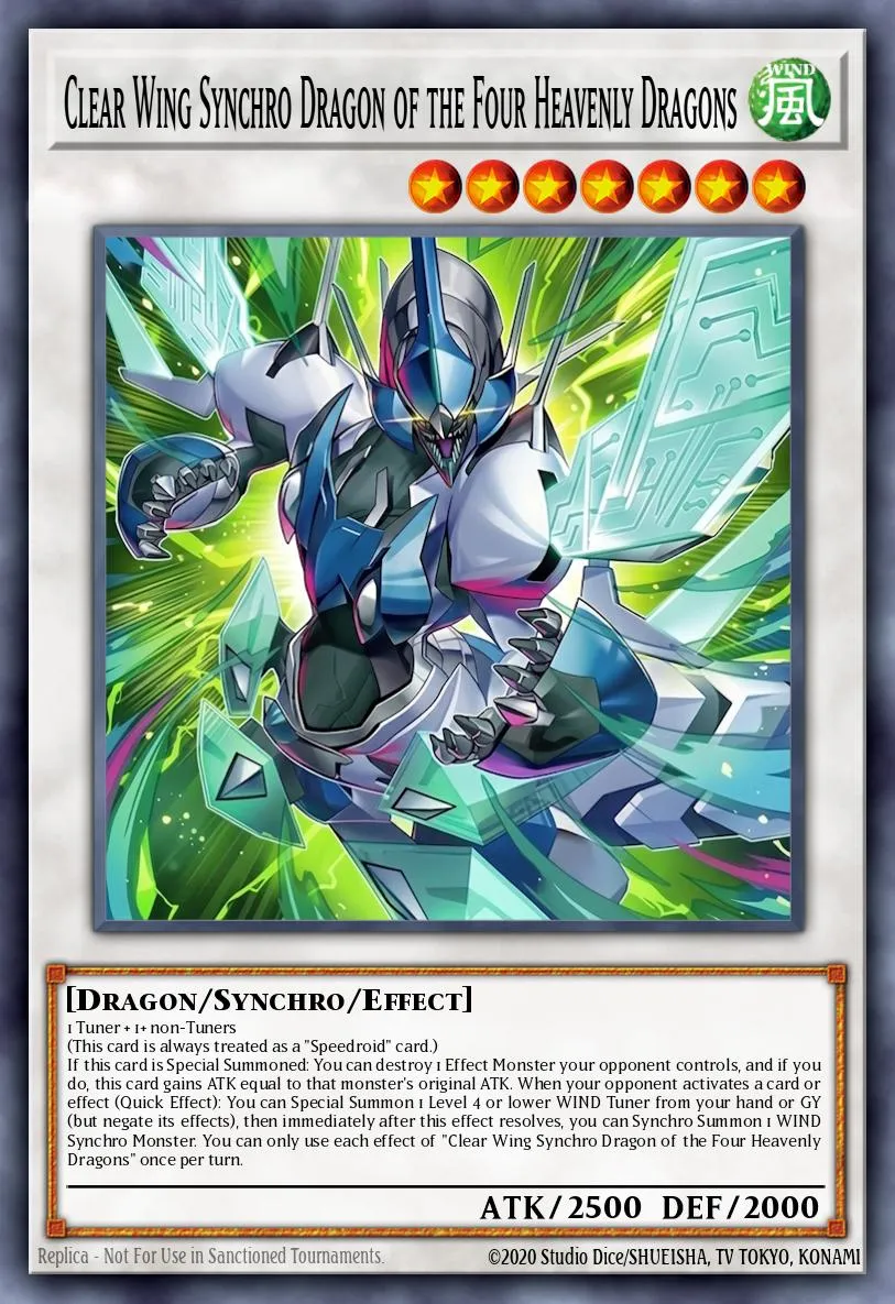 Clear Wing Synchro Dragon of the Four Heavenly Dragons · Yu-Gi-Oh (No Set) 54603525