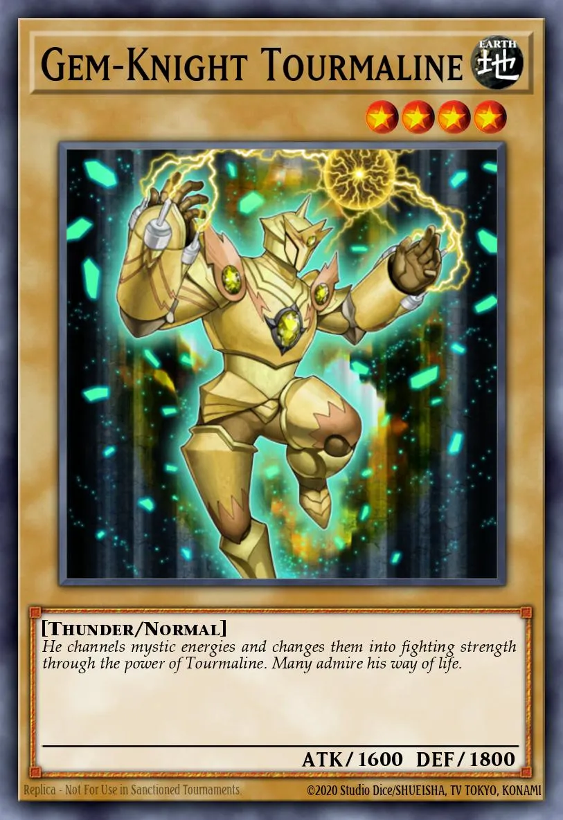 Gem-Knight Tourmaline · Duel Terminal 5b 54620698/50