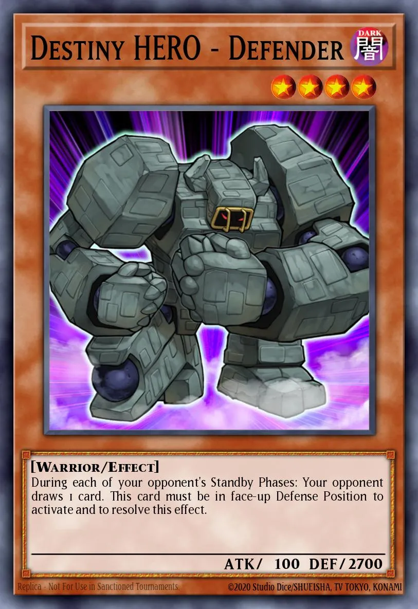 Destiny HERO - Defender · Power of the Duelist 54749427/60