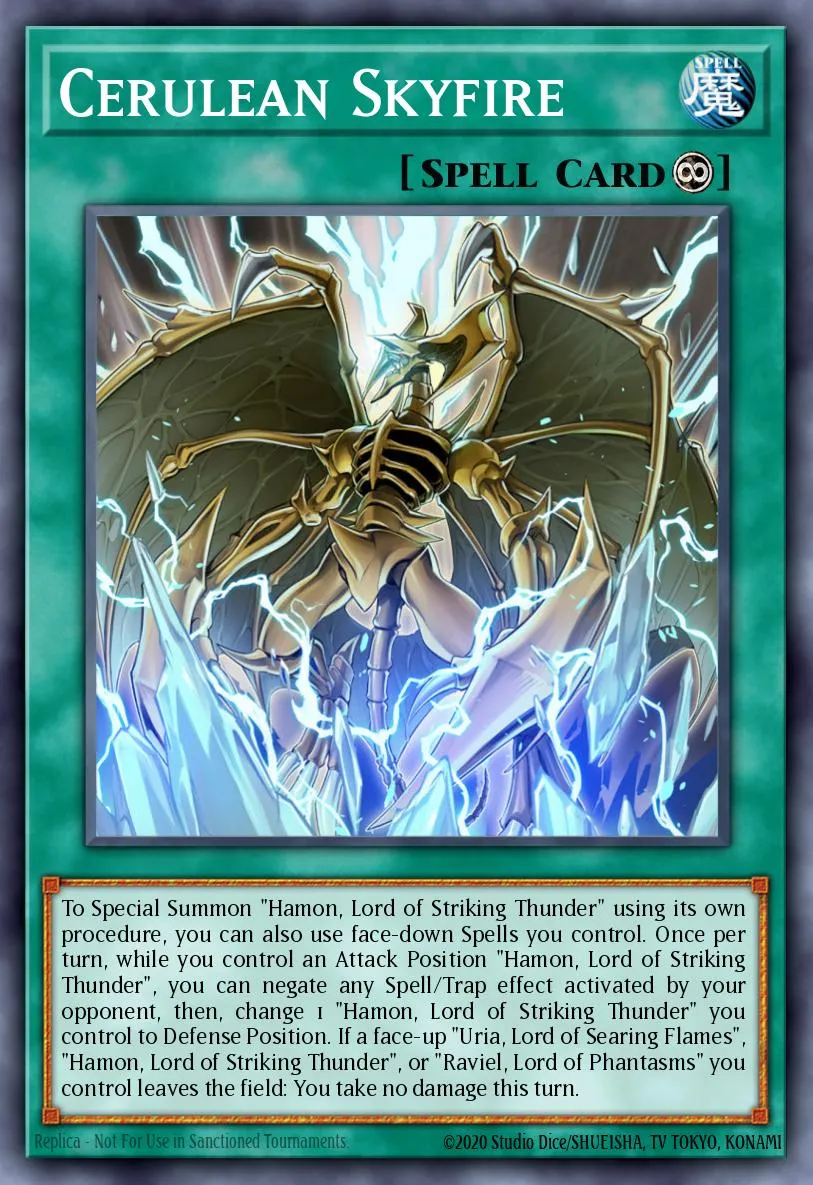 Cerulean Skyfire · Structure Deck: Sacred Beasts 54828837/48