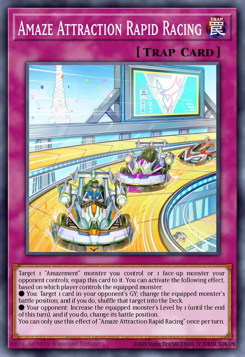 Amaze Attraction Rapid Racing · Lightning Overdrive Premiere! promotional card 55262310/1